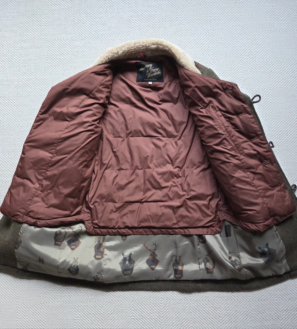 커스텀멜로우 헤링본 코트 100 상품이미지9