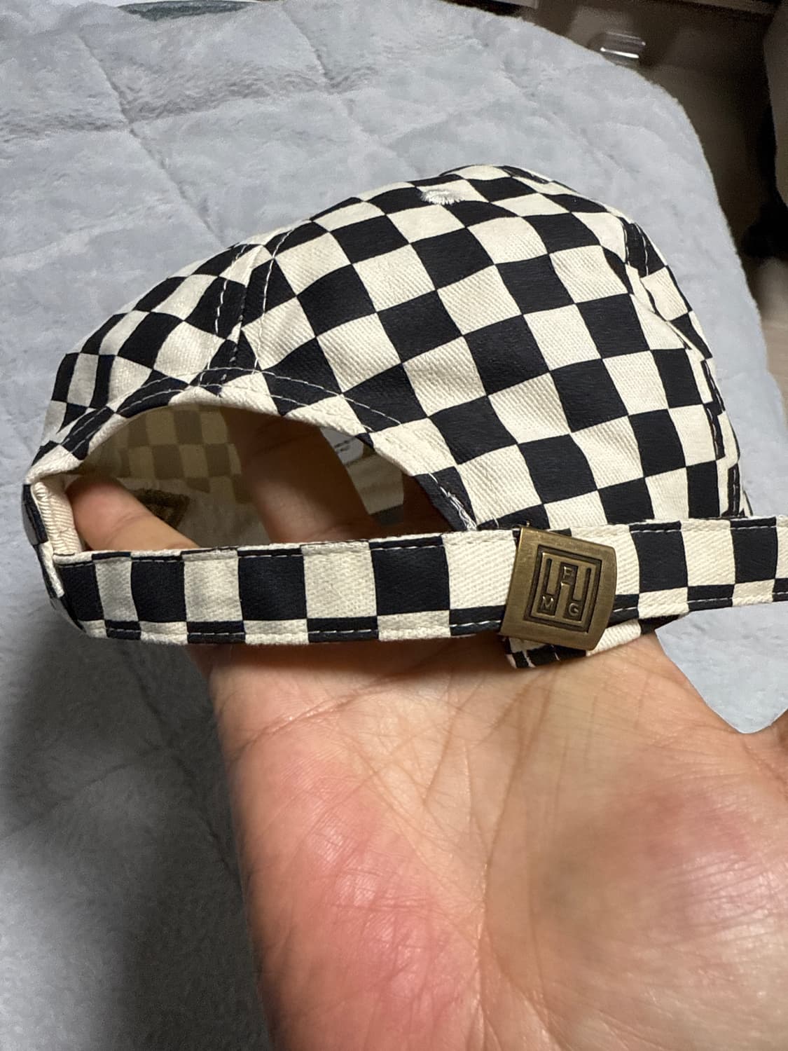 MadeWorn 체커보드 뱃지 페인팅디테일 볼캡 상품이미지9