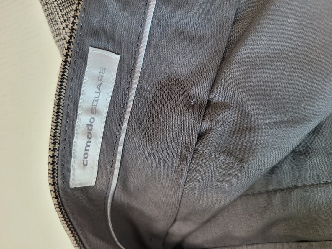 코모도스퀘어 COMODO 남자 체크패턴 모직 바지 33 브라운 상품이미지6