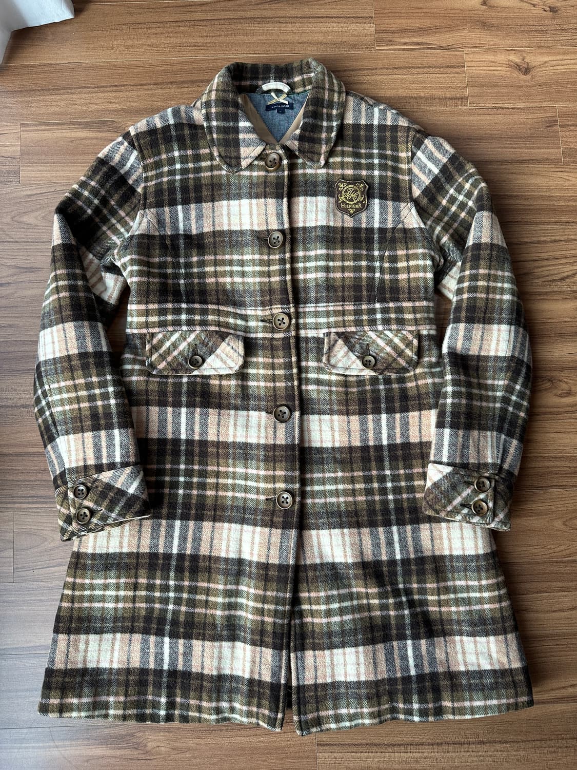 타미힐피거 걸스 체크 코트 16(85) 상품이미지1