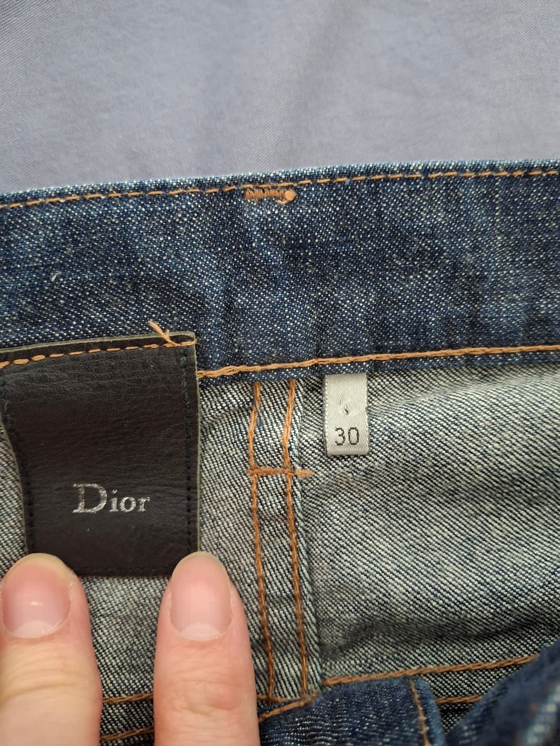 [30] 디올 옴므 MIJ 인디고 블루 생지 데님 팬츠 상품이미지8