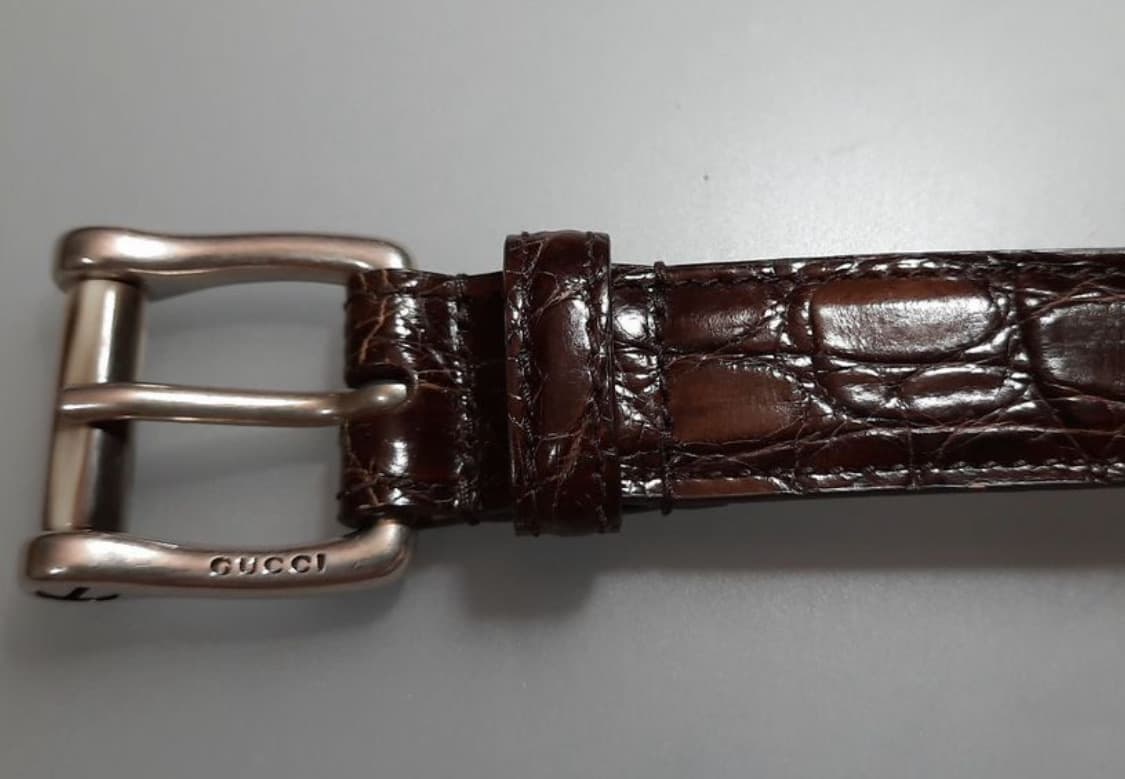 GUCCI 구찌(크로커다일 스킨-악어가죽)95 사이즈-해외발송 상품이미지2