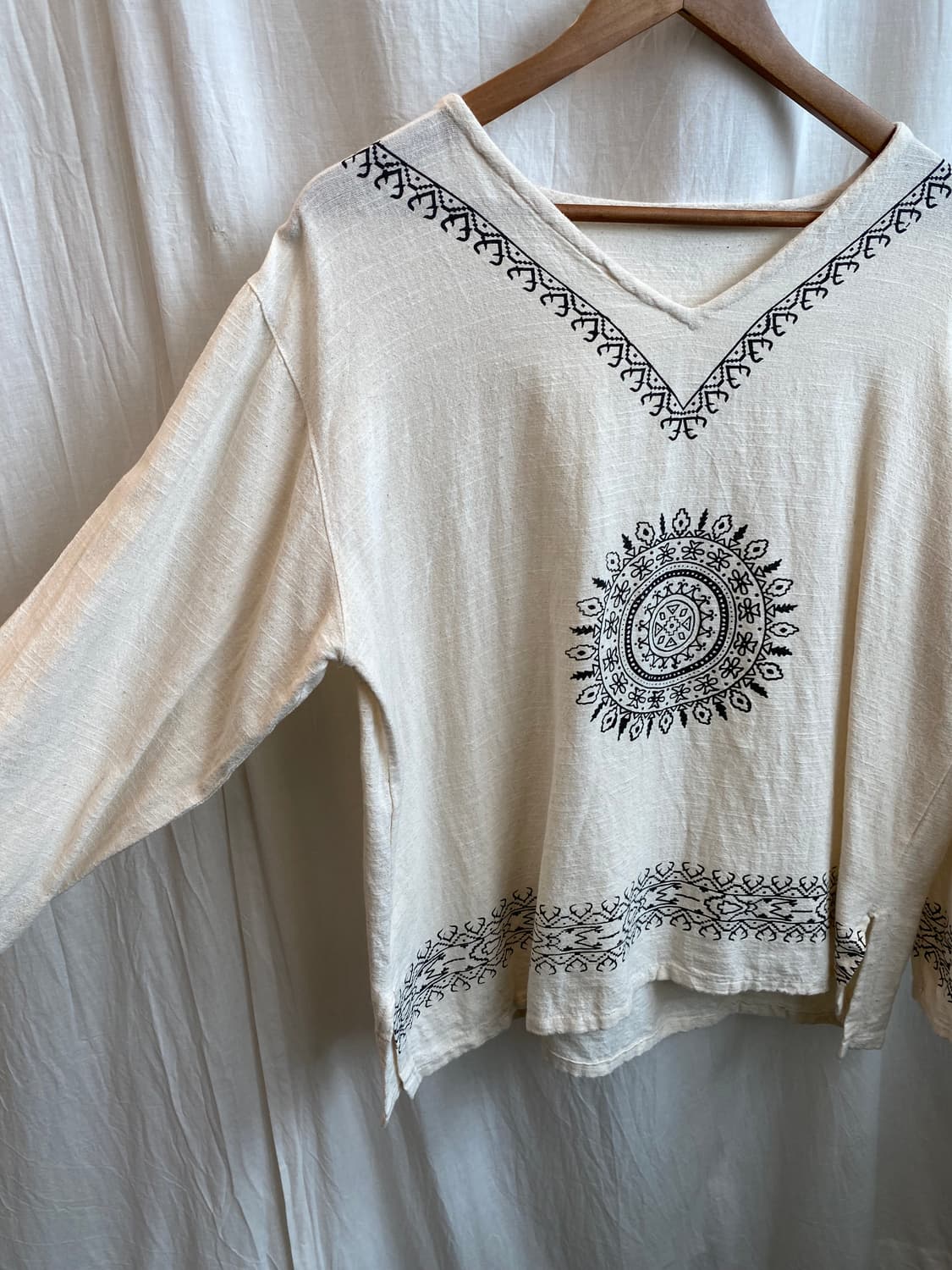 에스닉 면블라우스(F) 상품이미지5