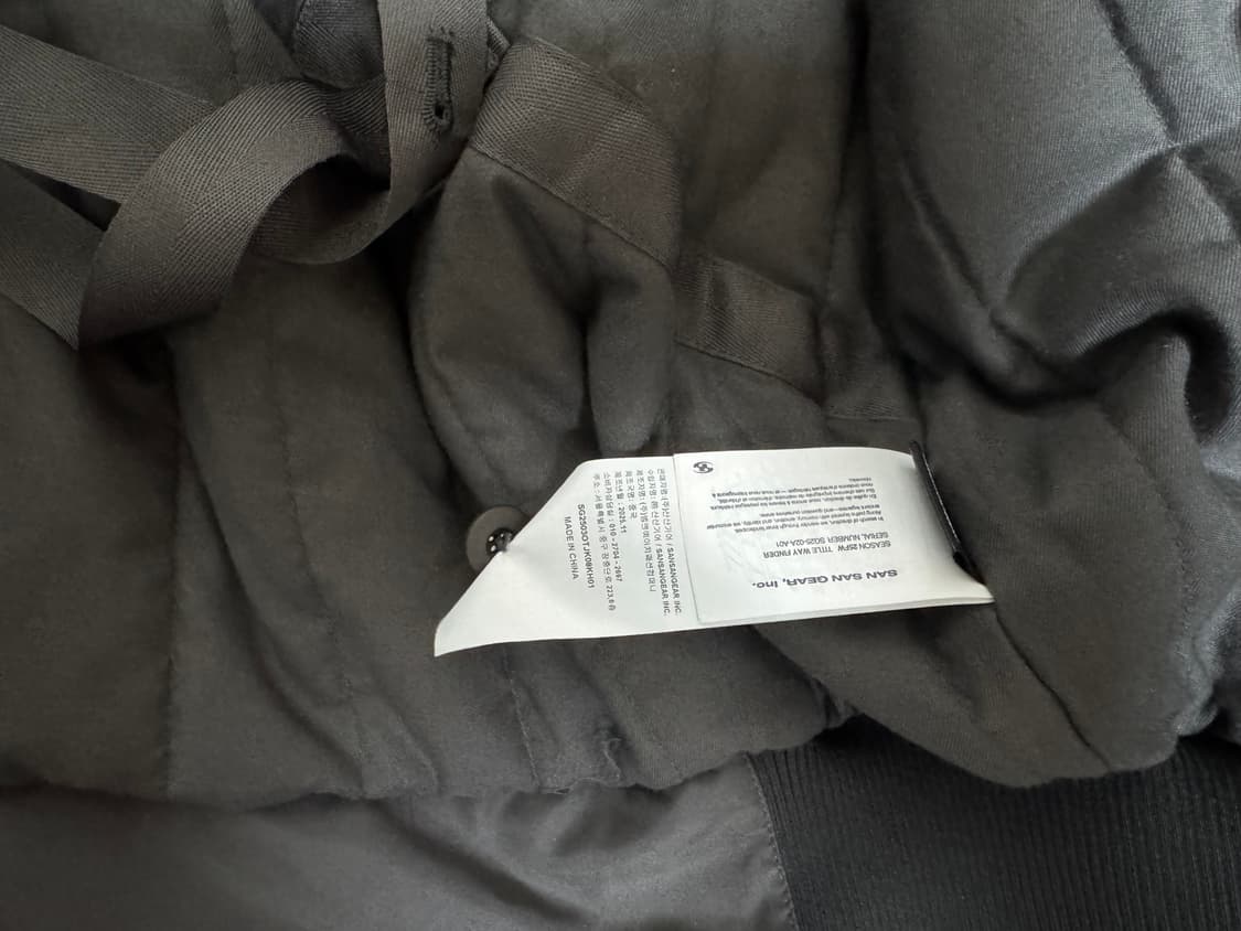 산산기어 봄버 자켓 카키 1사이즈 상품이미지4