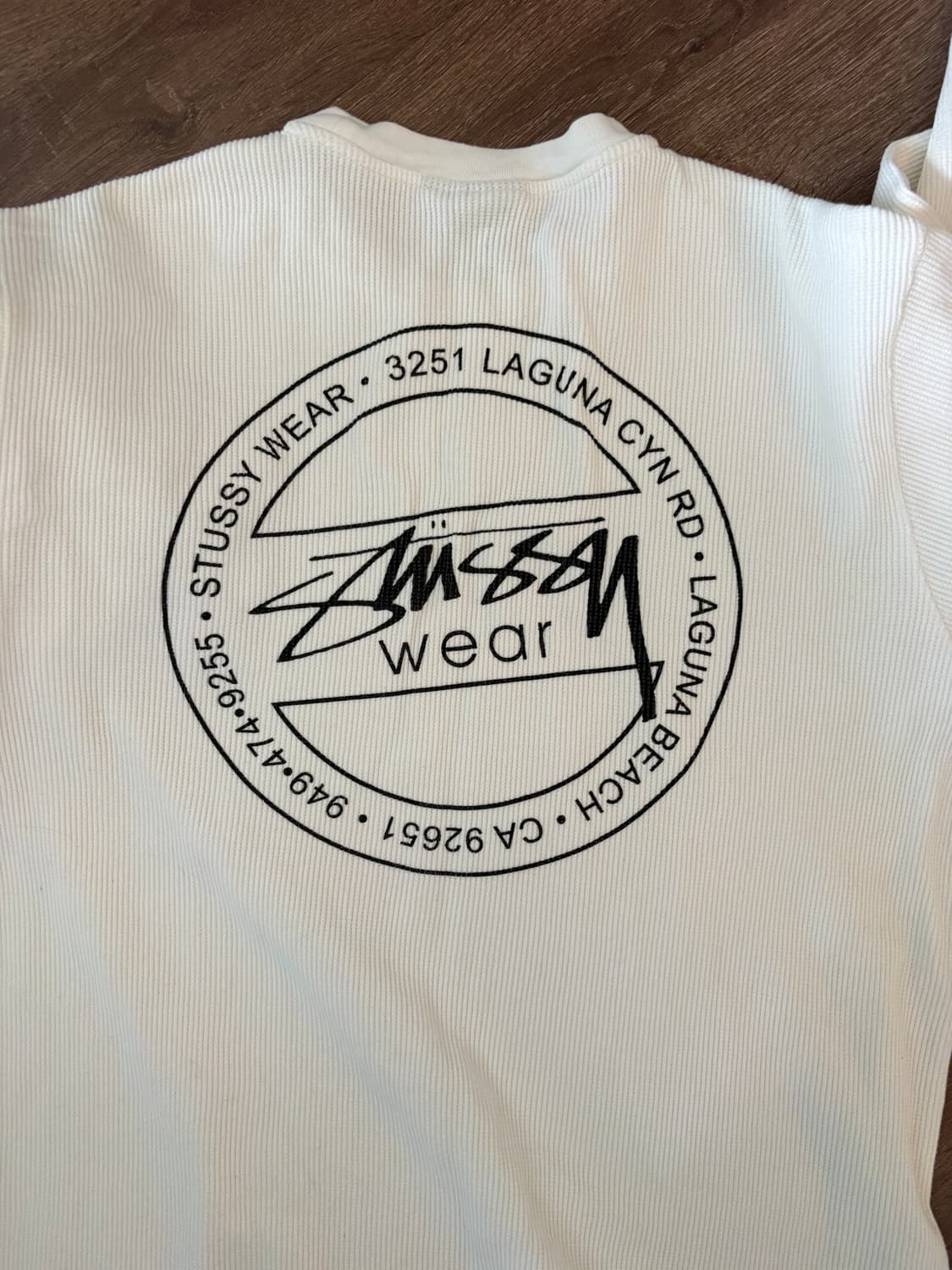 스투시 써멀 Stussy LS Thermal T-Shirt Natural 상품이미지2