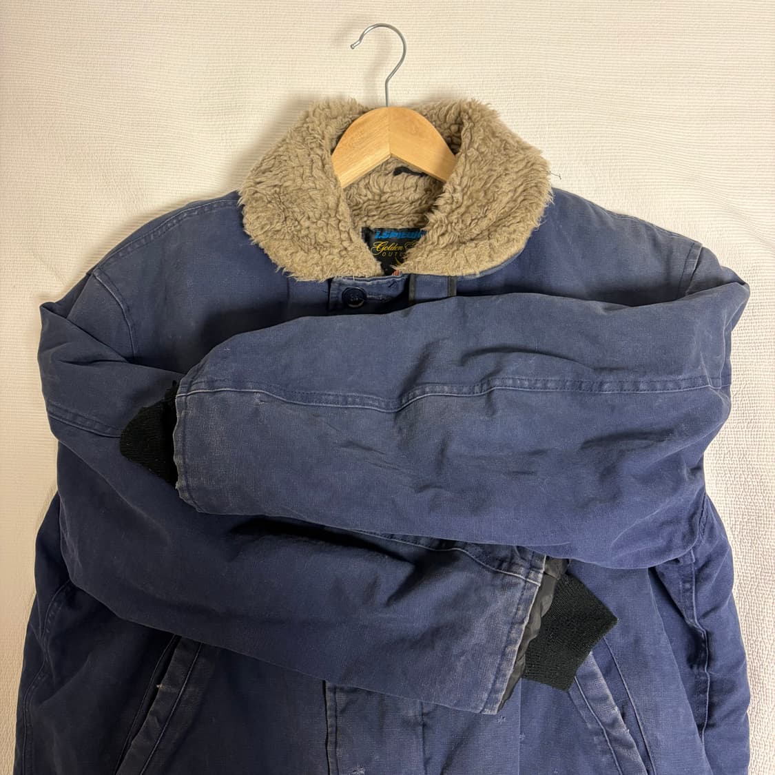 80s 빈티지 스피왁 골든 플리스 N-1 덱 자켓 굿페이드 USA L  상품이미지6