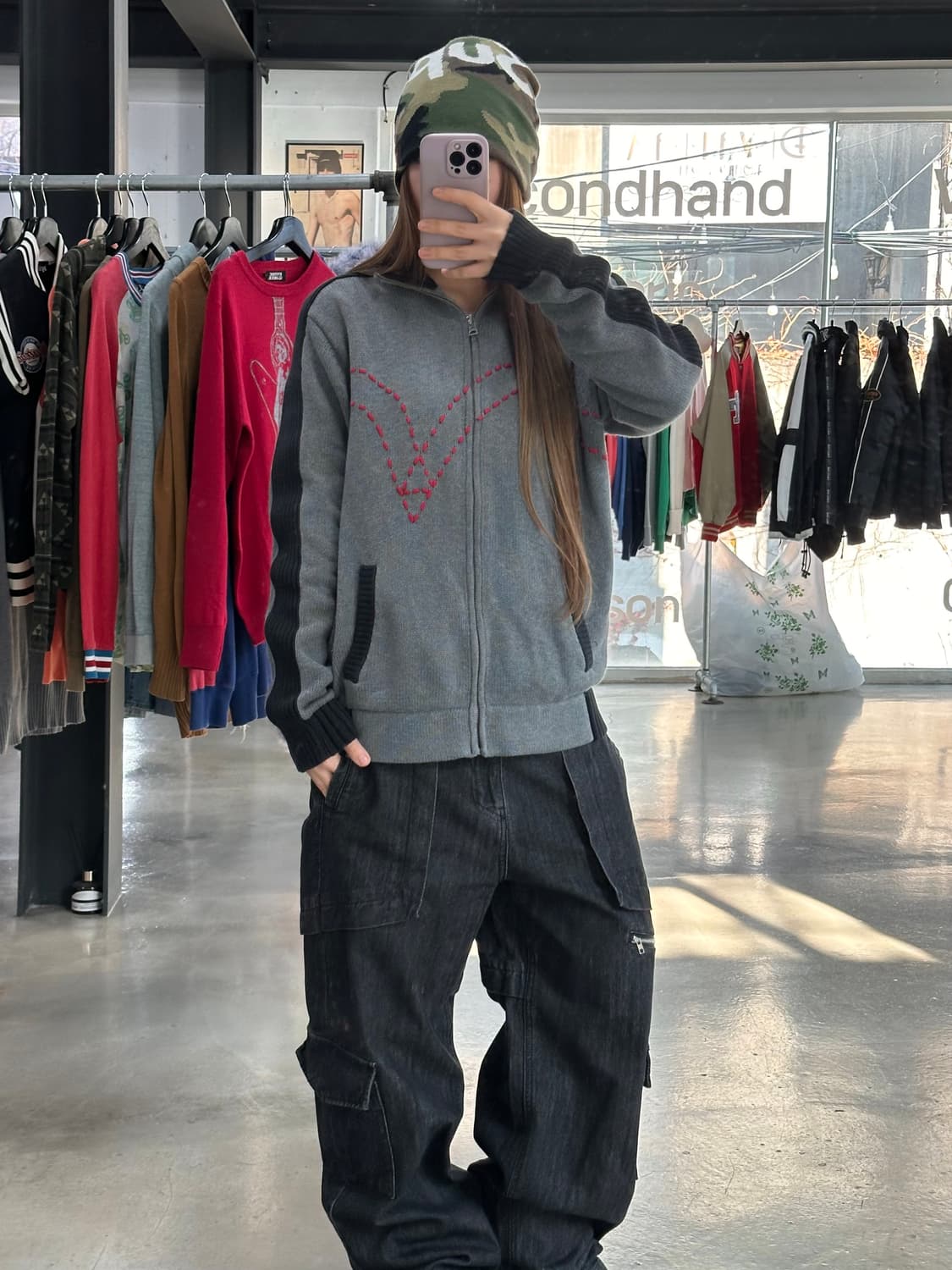 리바이스 이큐에잇 스티치 트랙니트집업 상품이미지2