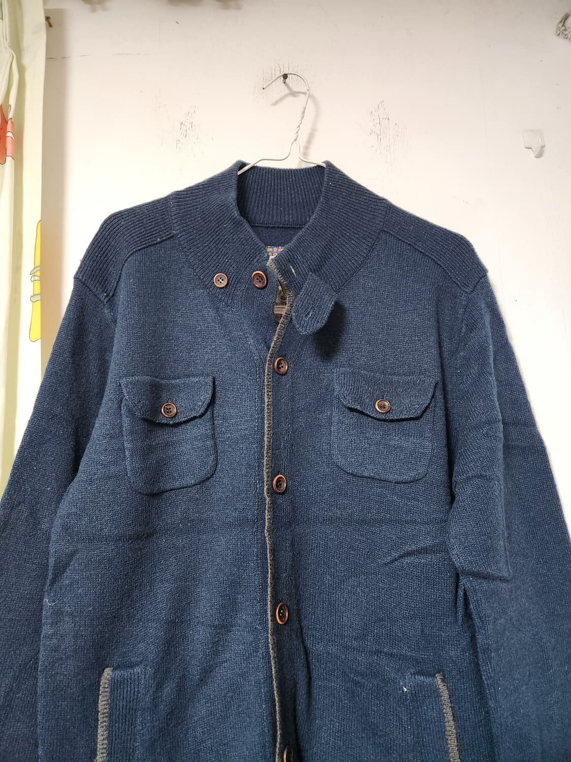 BASSO HOMME 네이비 니트 가디건 105 상품이미지4