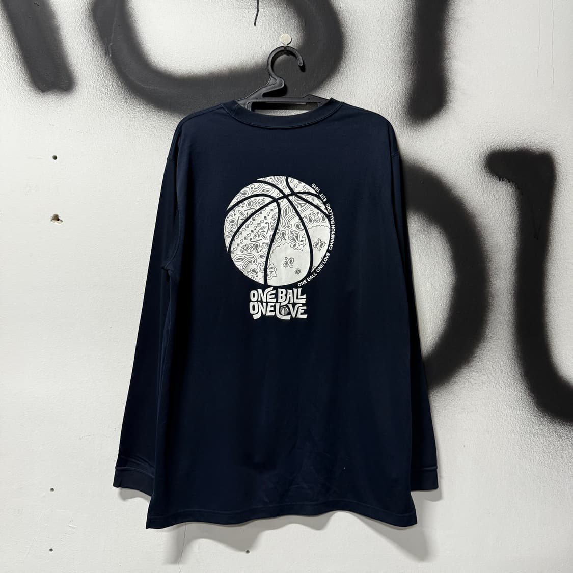 챔피온 USA 바스켓볼 빅 프린팅 매쉬 긴팔 져지 티셔츠 상품이미지2