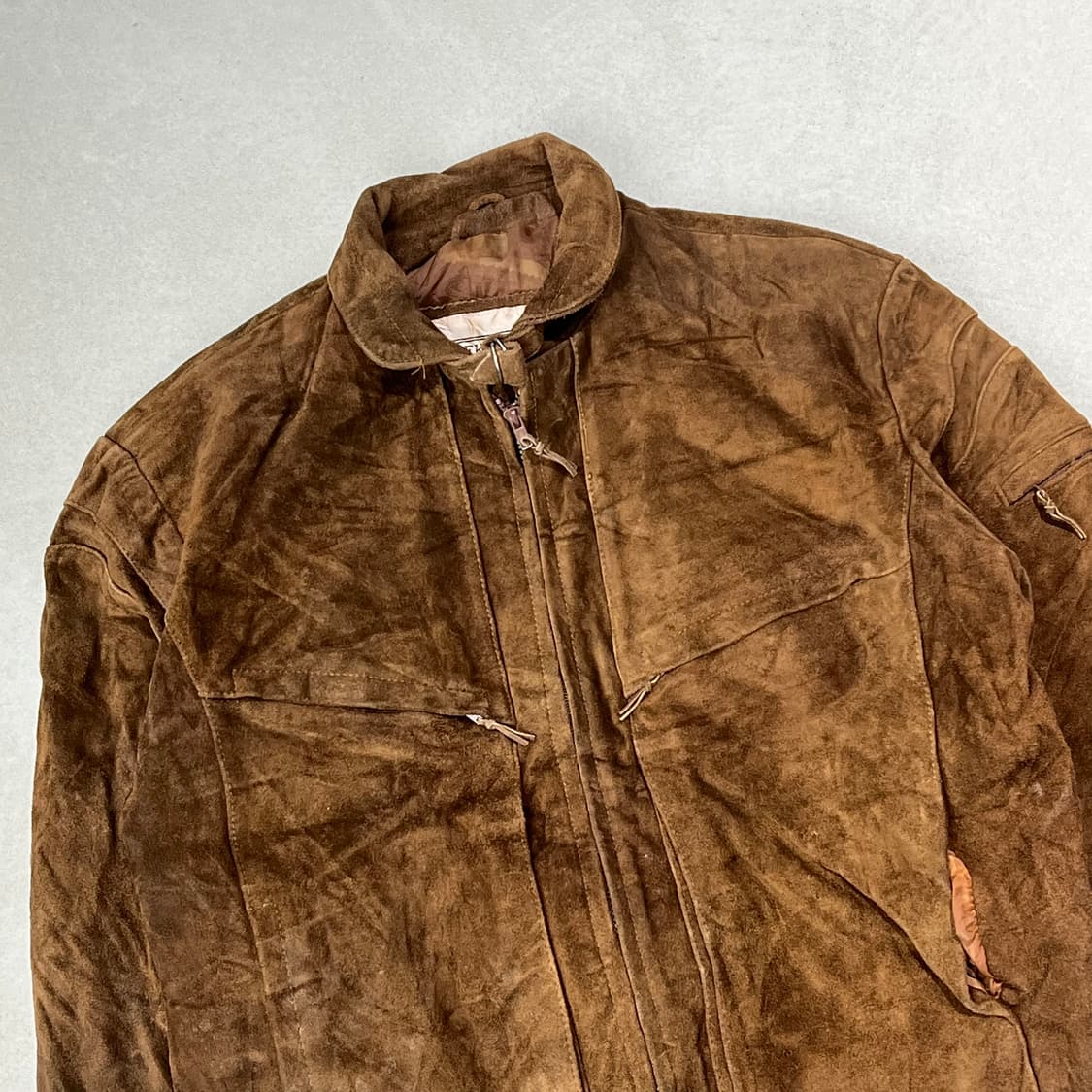 빈티지 스웨이드 레더자켓 s09186 상품이미지4