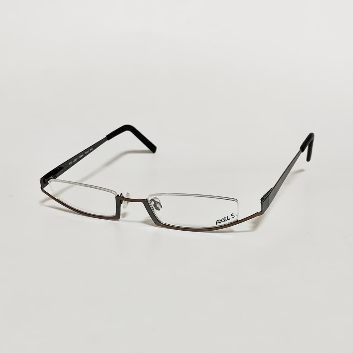 946 데드스탁 빈티지안경 역반무테 하단 프레임 언더림 경량 픽키 상품이미지2