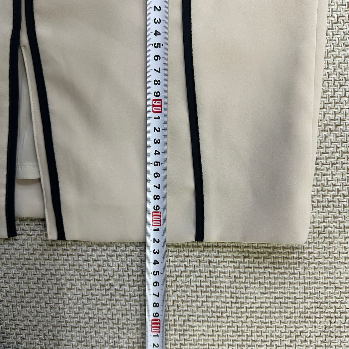 91-103-165 미샤 배색라인 슬림핏 원피스 0420D 상품이미지5