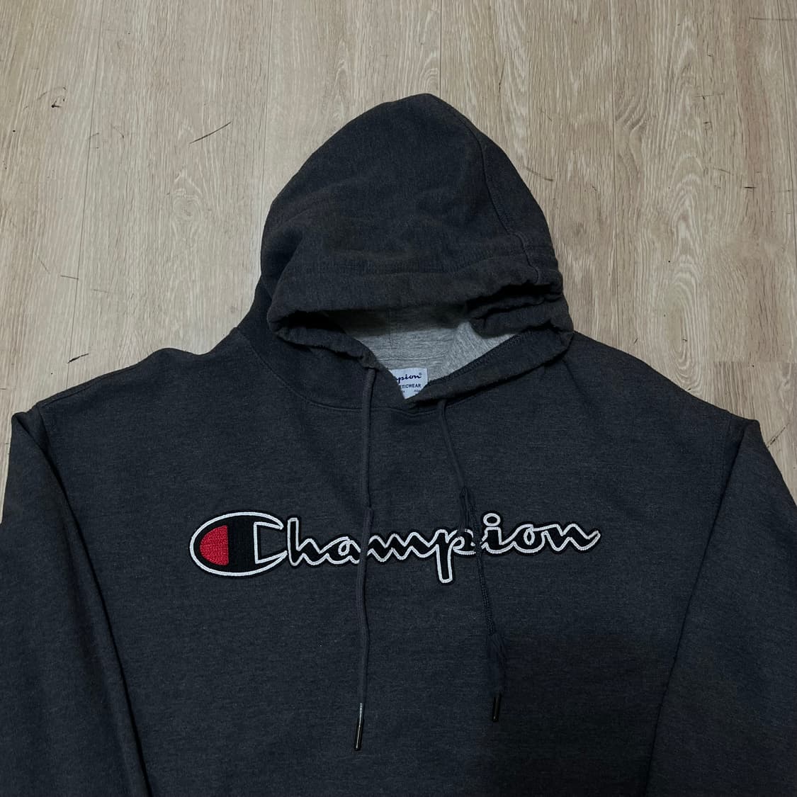 챔피온 스크립트 빅로고 후드티 L/100 상품이미지2