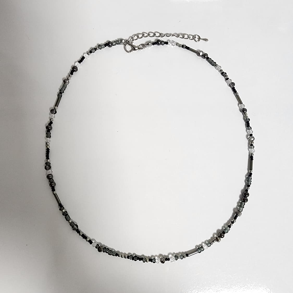 남자 블랙 패션 비즈 목걸이 상품이미지1