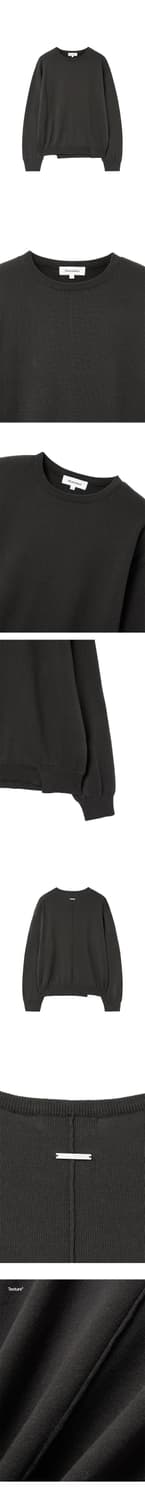 미세키 서울 Slash line knit CHARCOAL 상품이미지2