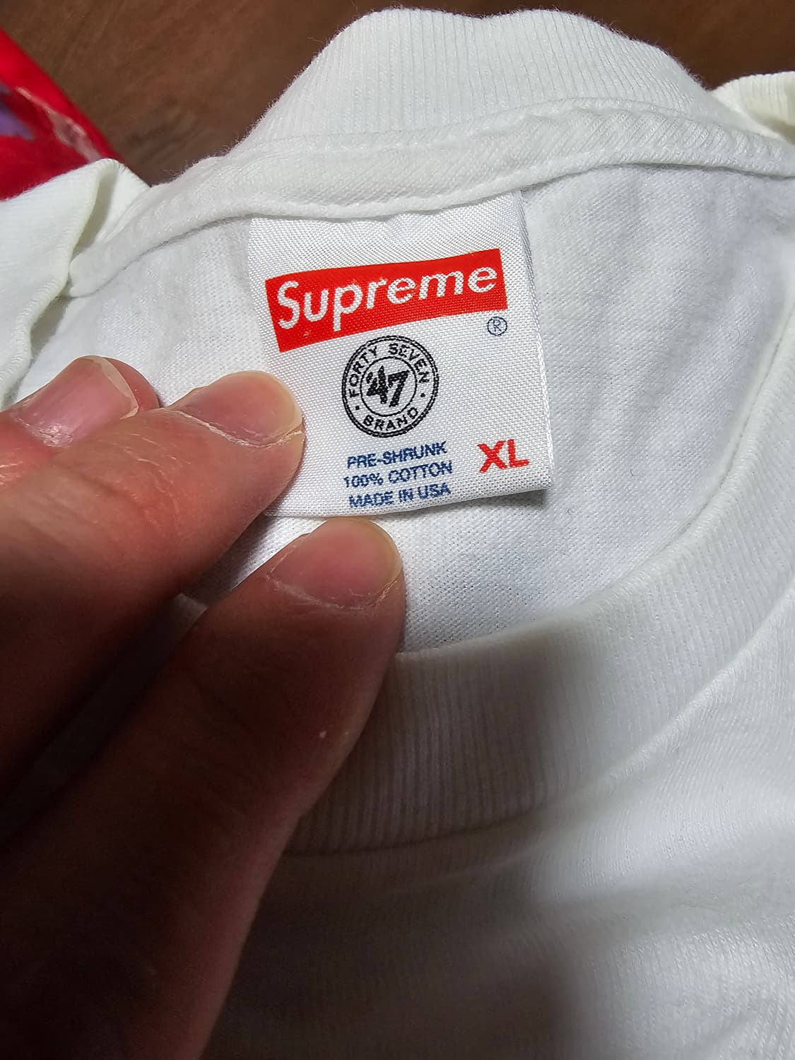 슈프림 뉴욕양키스 박스로고 화이트 XL 상품이미지4