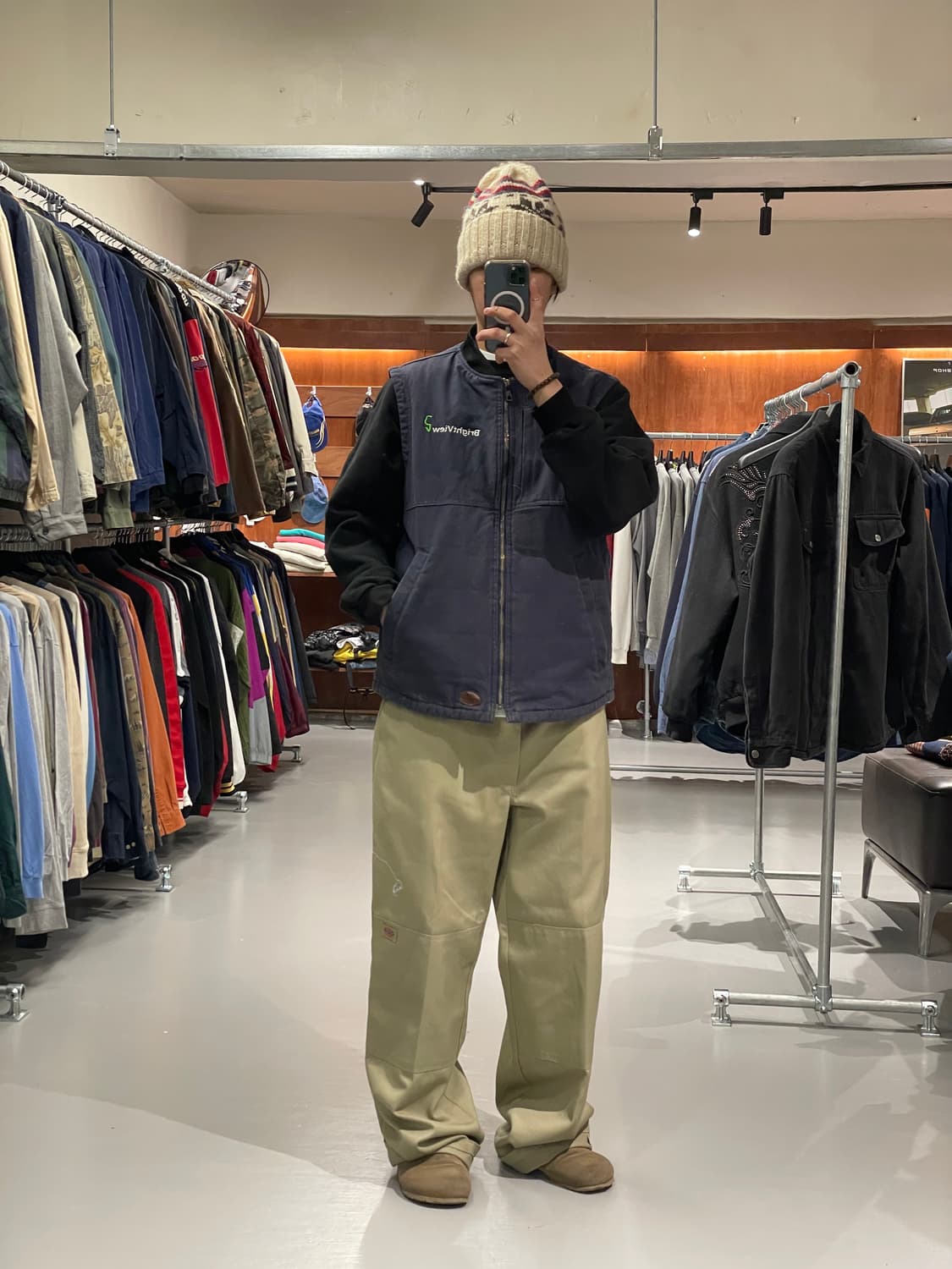 빈티지 워크 베스트 조끼   상품이미지3