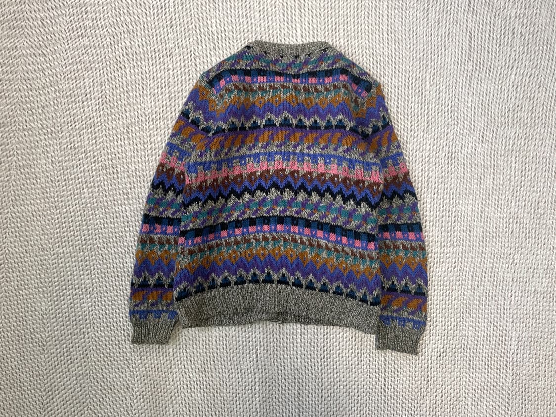 파세리오 멀티컬러 페어아일 패턴 니트 가디건 J03732 상품이미지7