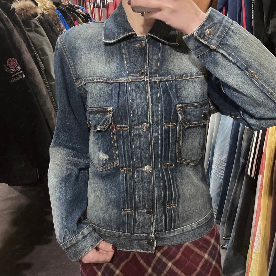 [IM]리바이스 워싱 진청 데님자켓 상품이미지4