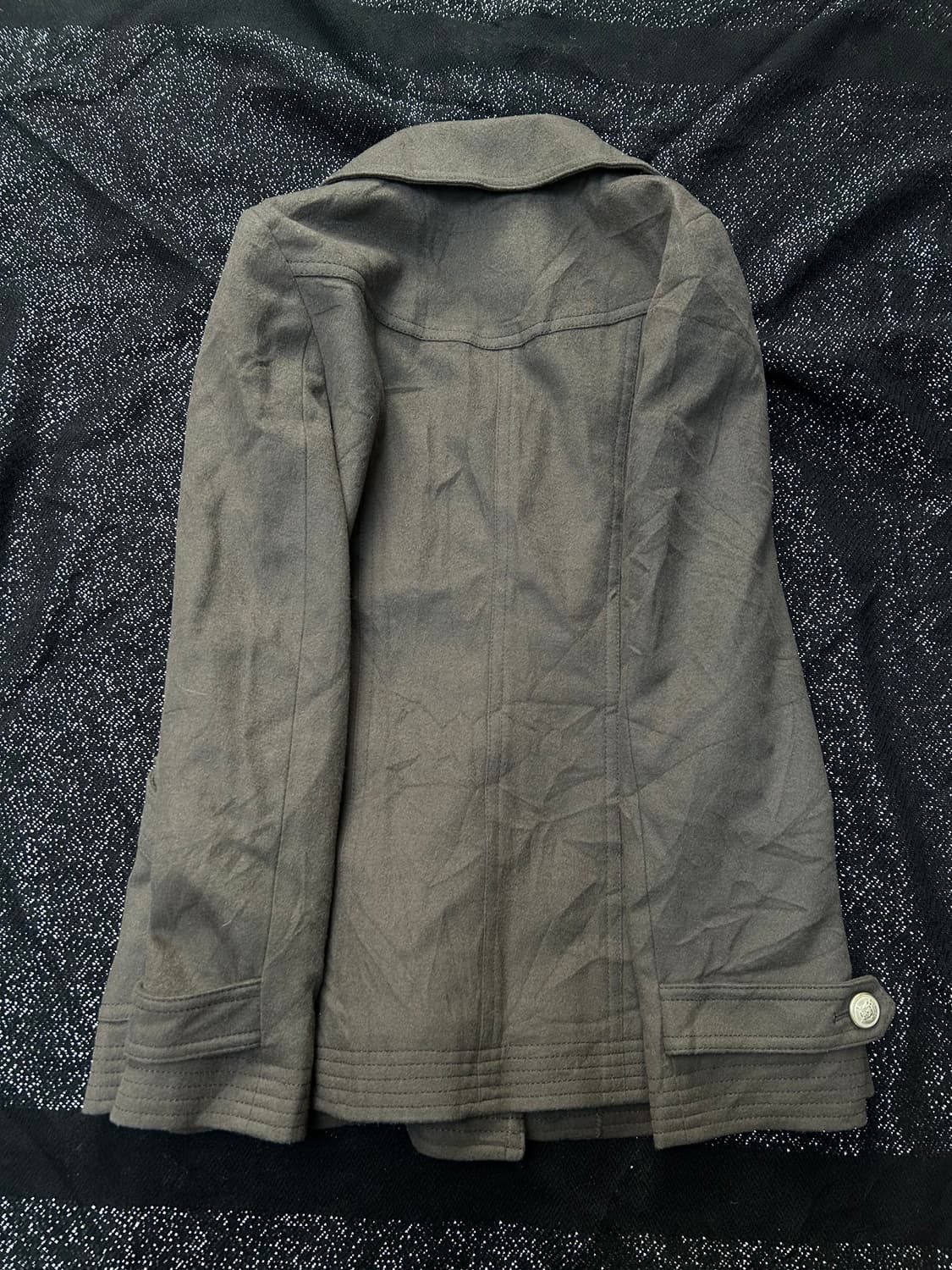 *rare design* 2000s 라떼갸루 버튼 피코트  상품이미지3