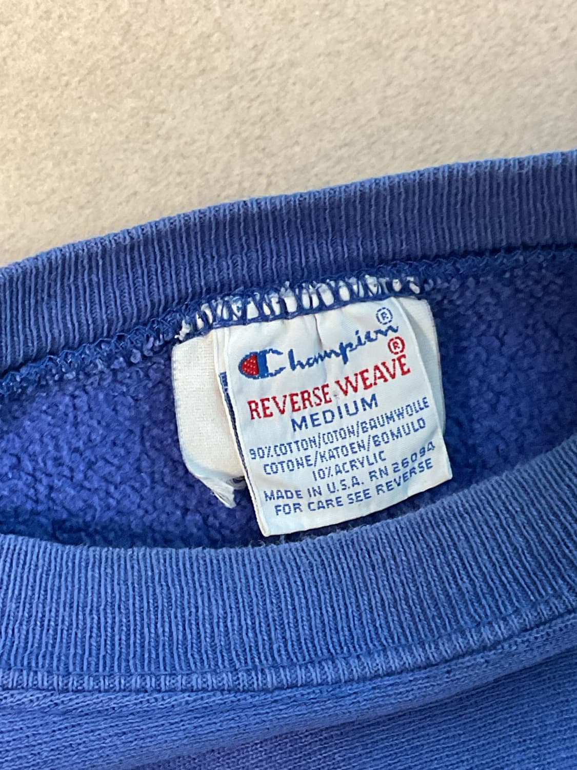 90s champion painted damaged sweatshirts 상품이미지2