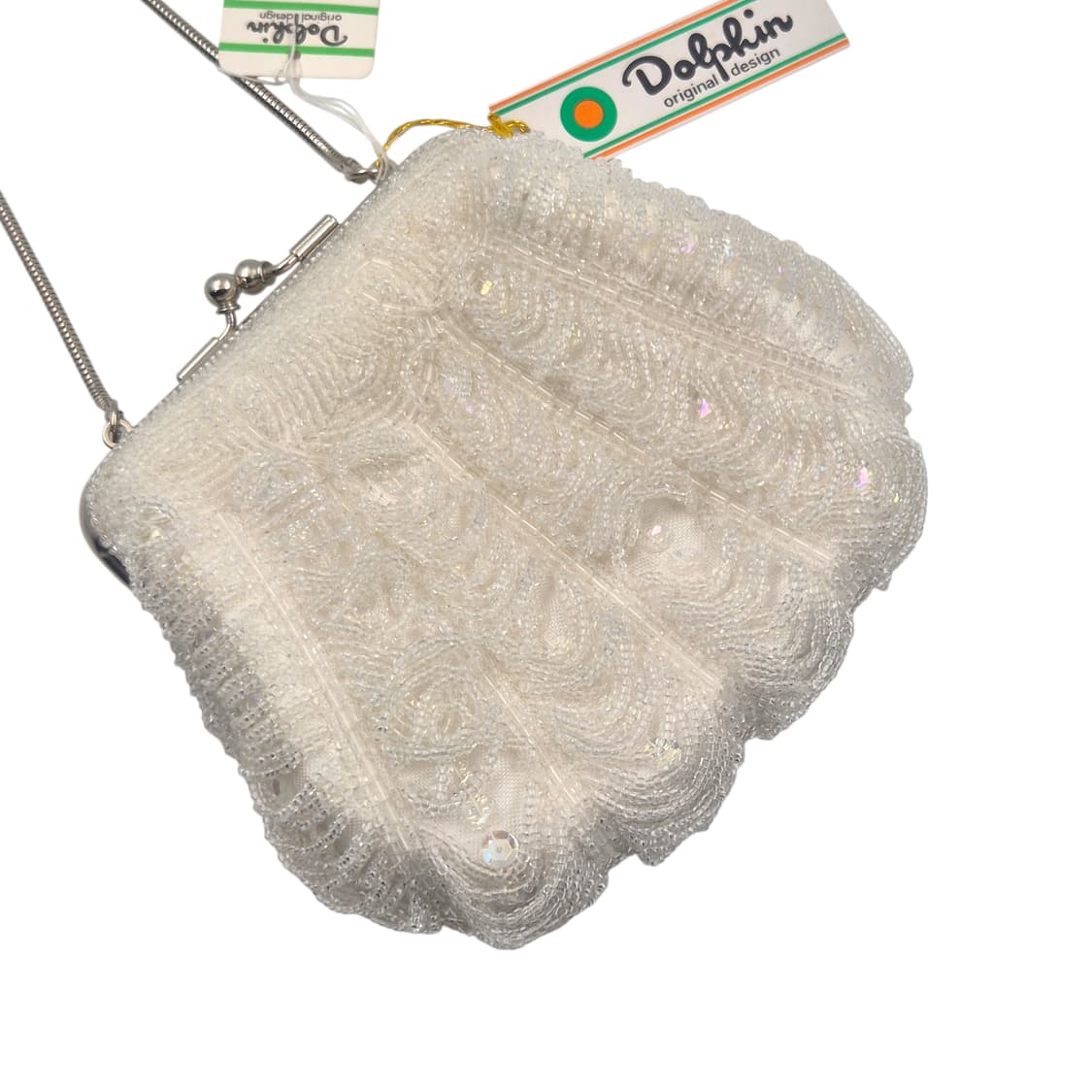 80s 핸드메이드 레트로 쉘 비즈 파티백 상품이미지4