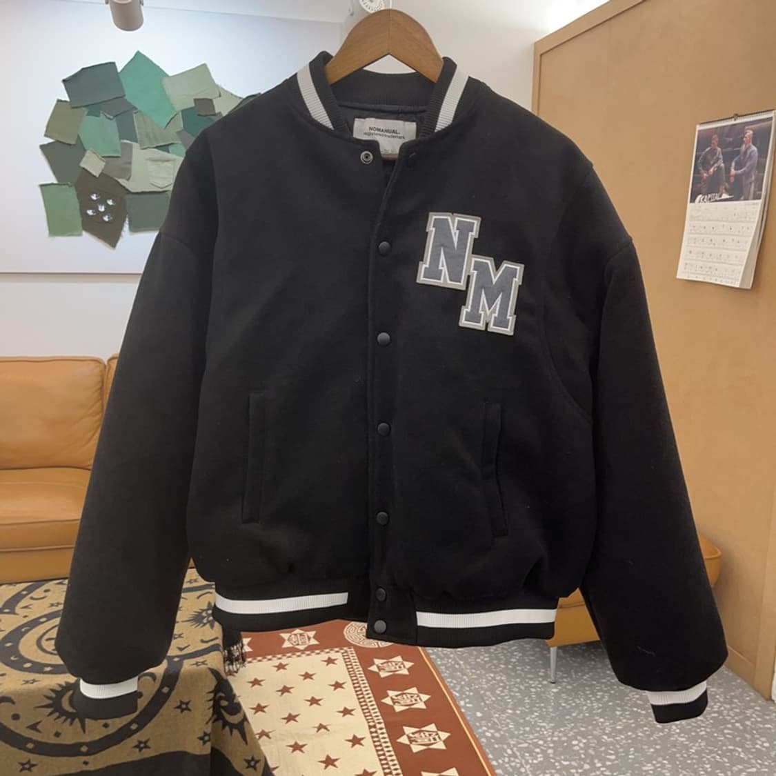 노메뉴얼 캐주얼 스트릿 바시티 자켓 L C08577 상품이미지3