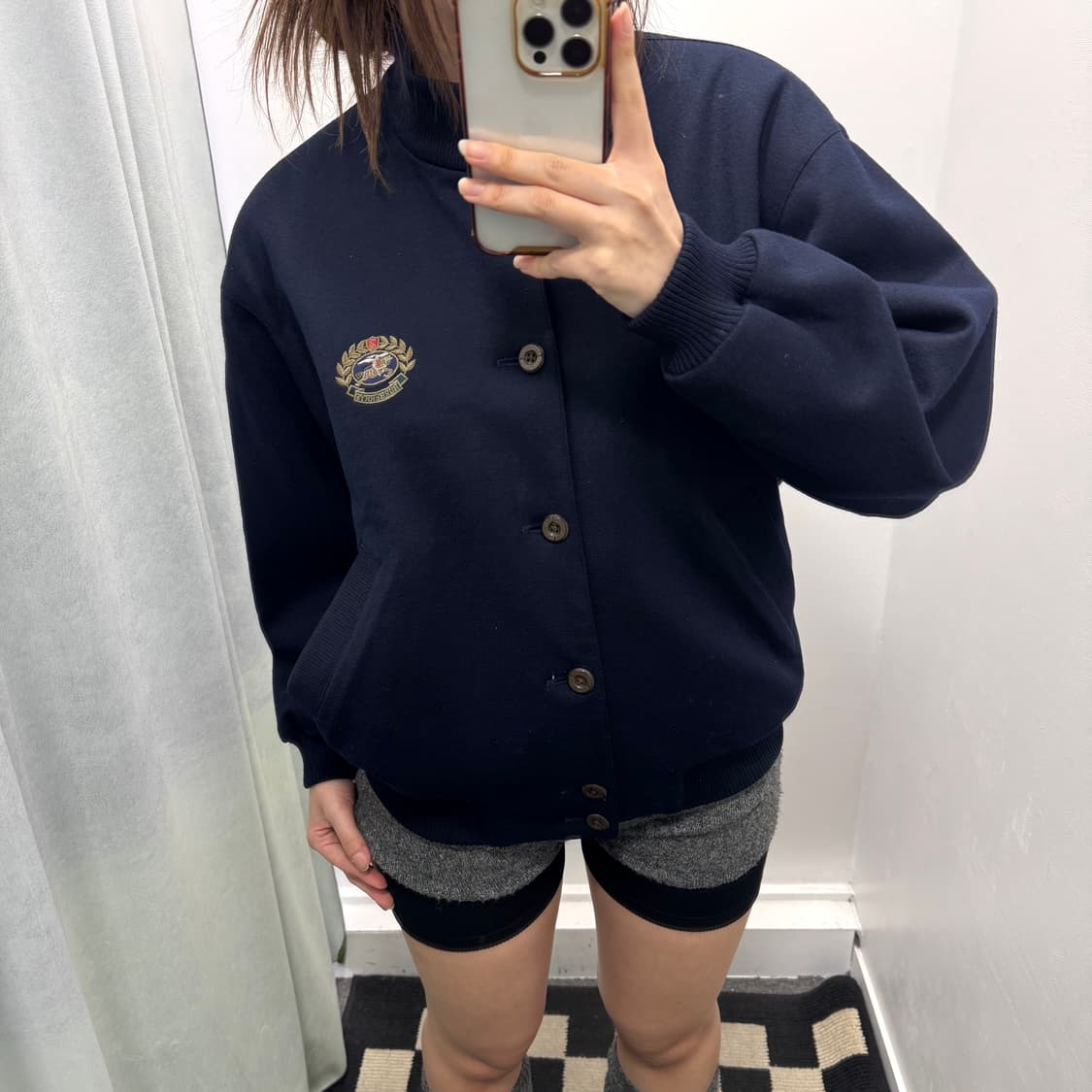 버버리 네이비 울 블루종 자켓 상품이미지1