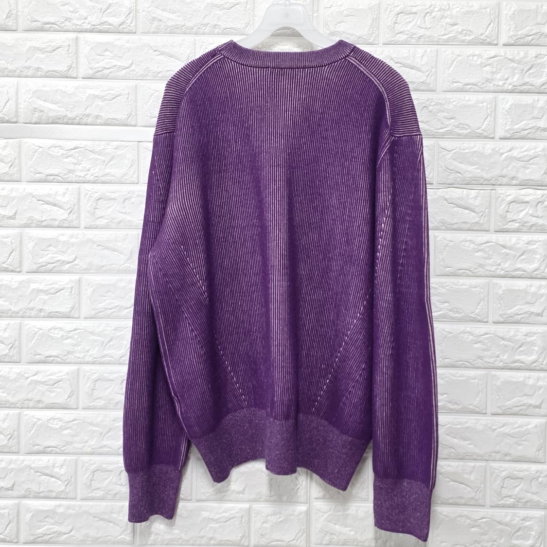 택포) 르마드 LEMARD 보라색 니트 스웨터 L 상품이미지4