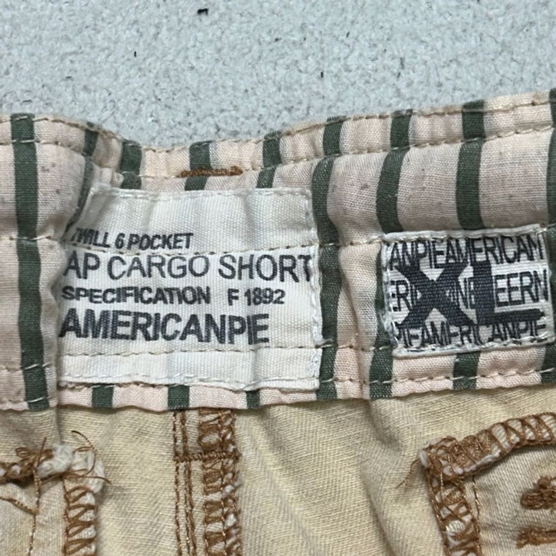 AMERICANPIE 카고 쇼츠 베이지 XL 상품이미지4