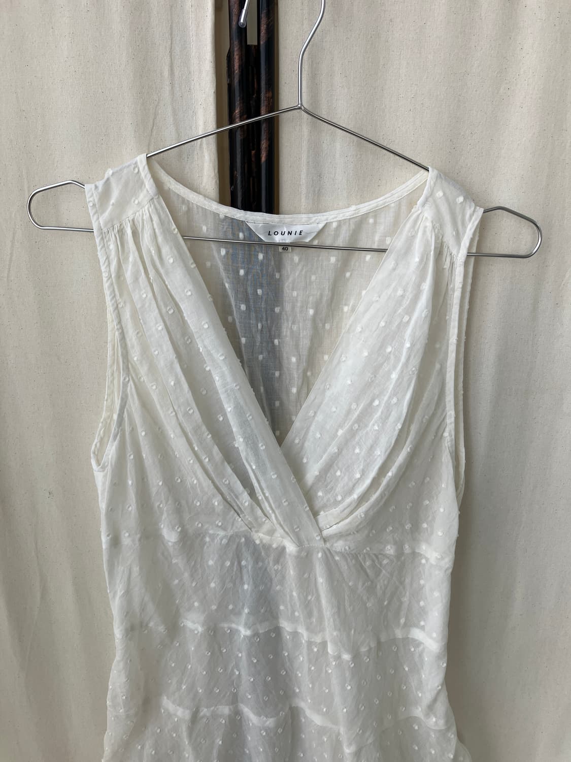 ivory dot sheer dress blouse 상품이미지4