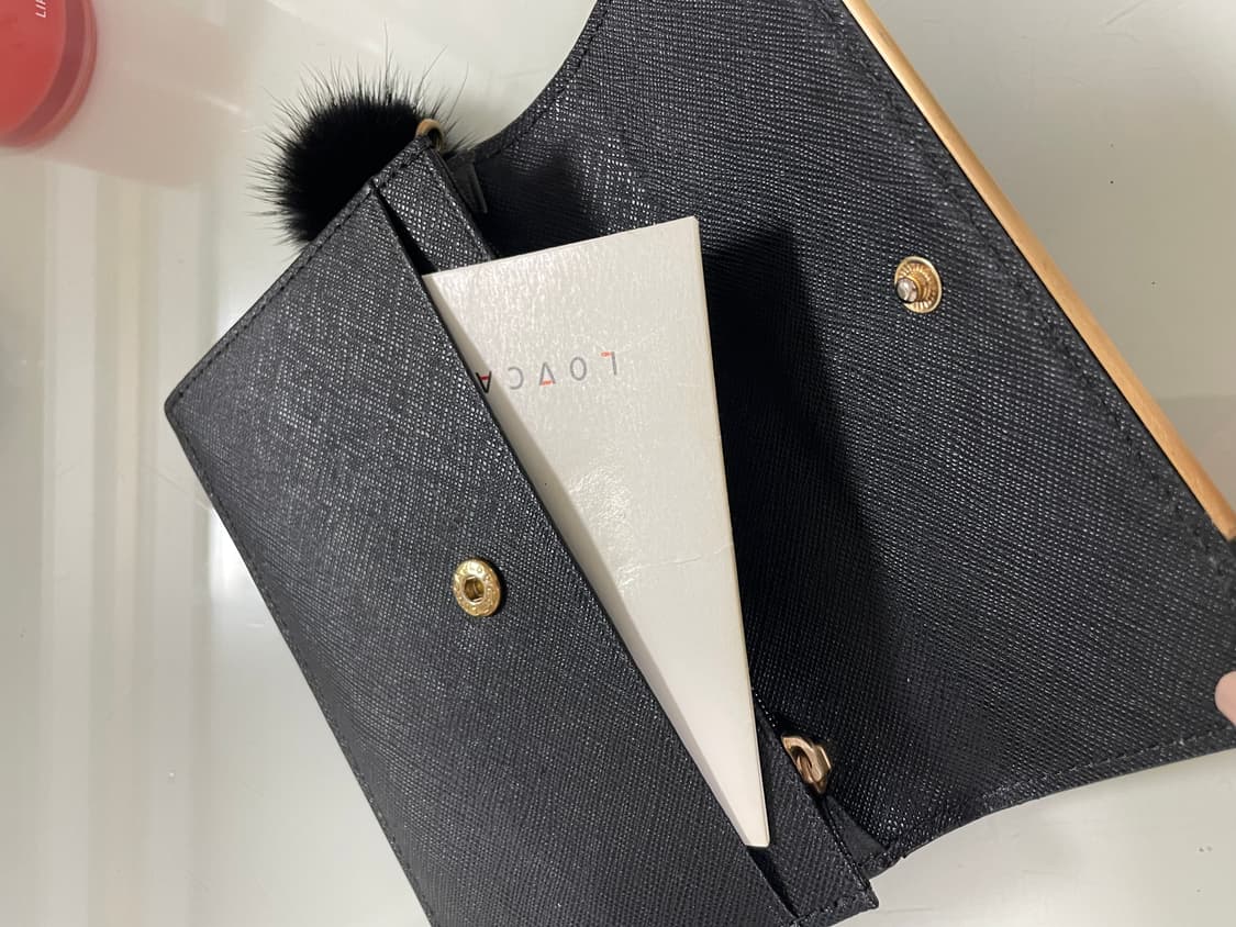 러브캣 검은색 지갑 상품이미지4