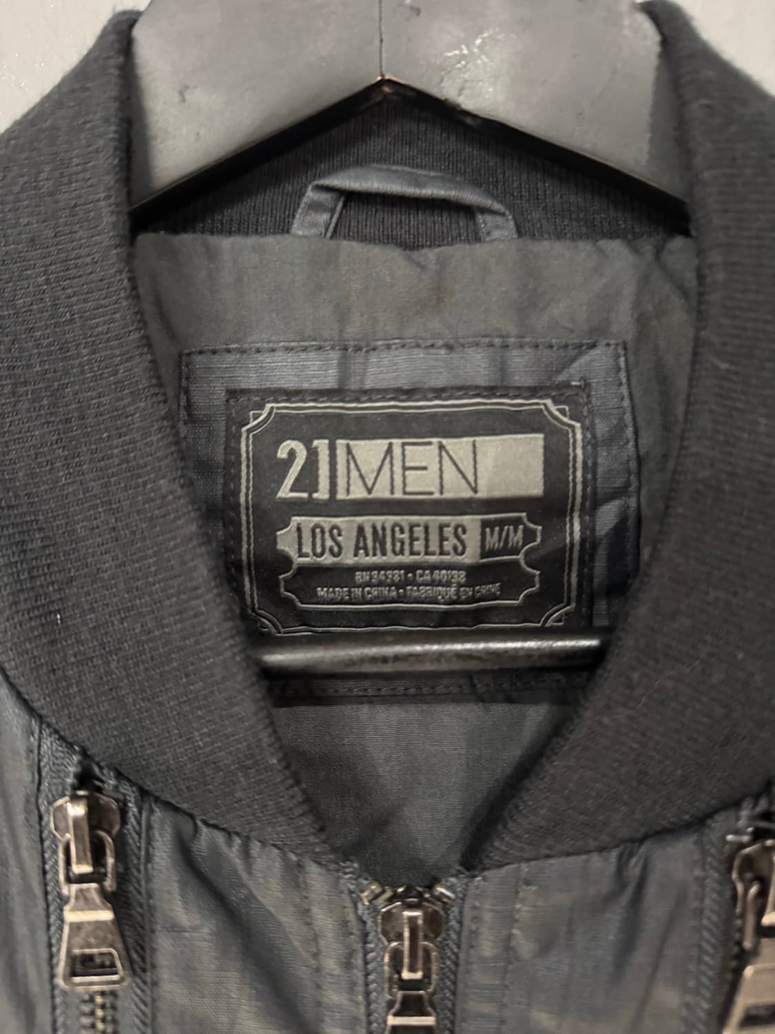 21 Men 지퍼 디테일 코팅 자켓  상품이미지2