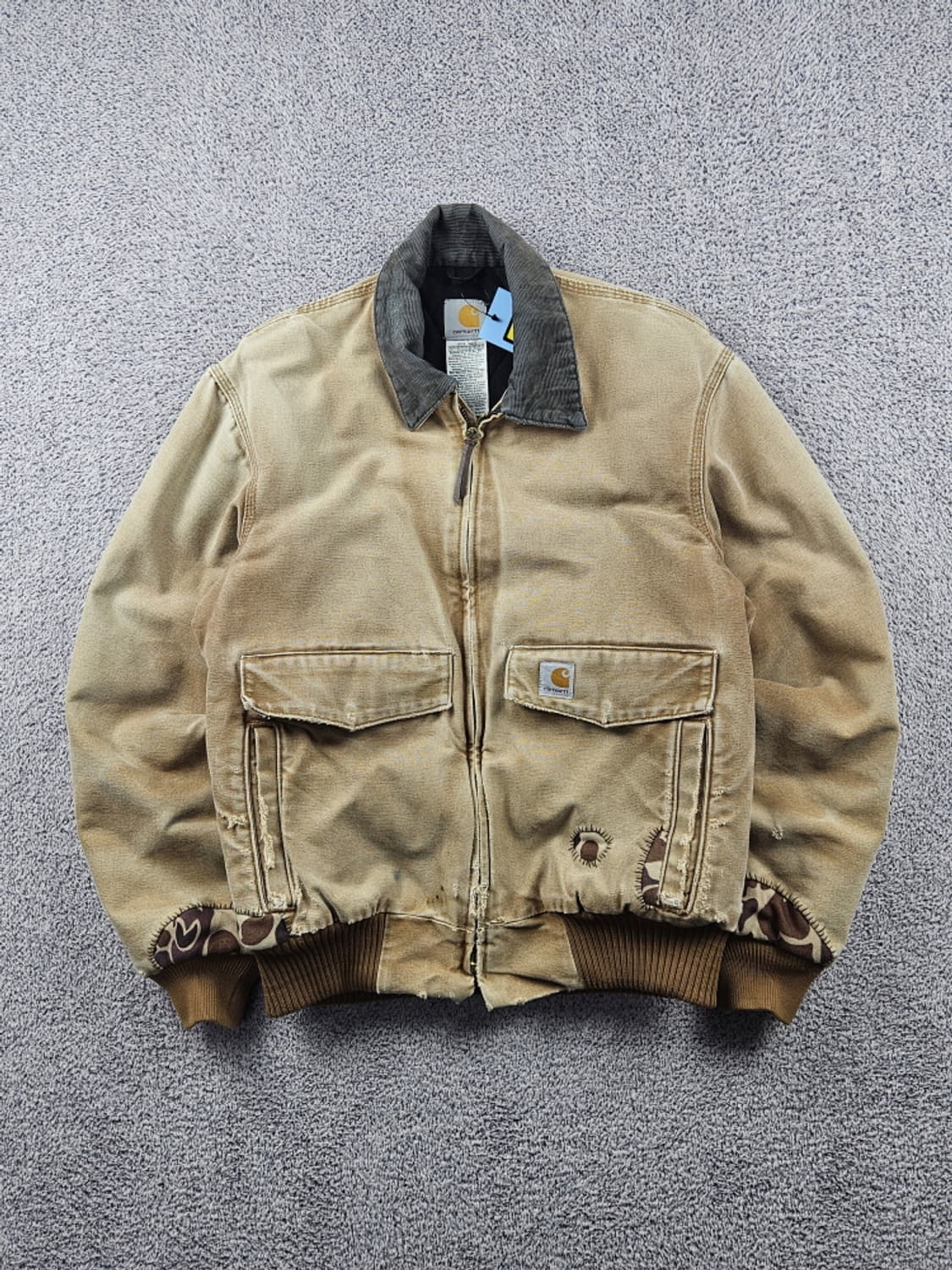 칼하트 J165 데저트카모 리페어 커스텀 워크자켓 ( M )/ 10595 상품이미지1