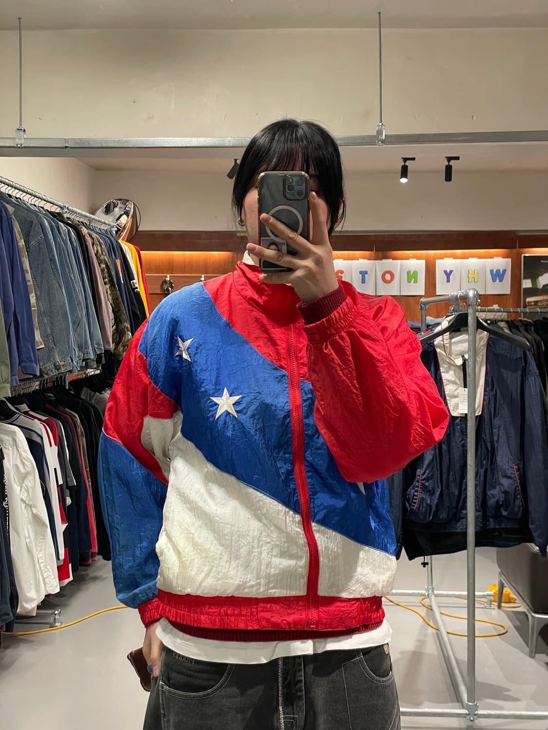 90s 올드스쿨 원더우먼 바람막이 상품이미지1