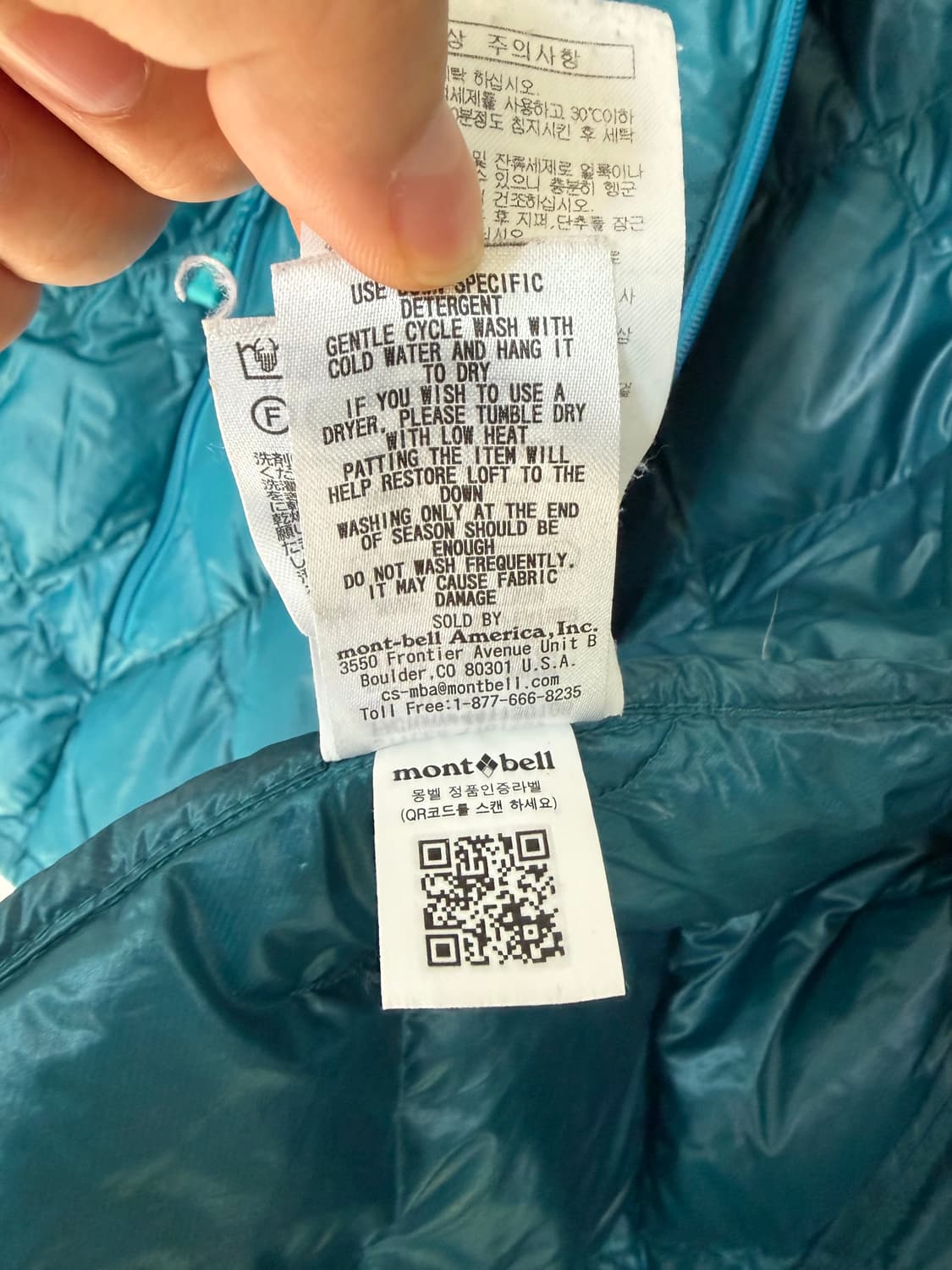 몽벨 경량패딩 M 상품이미지9