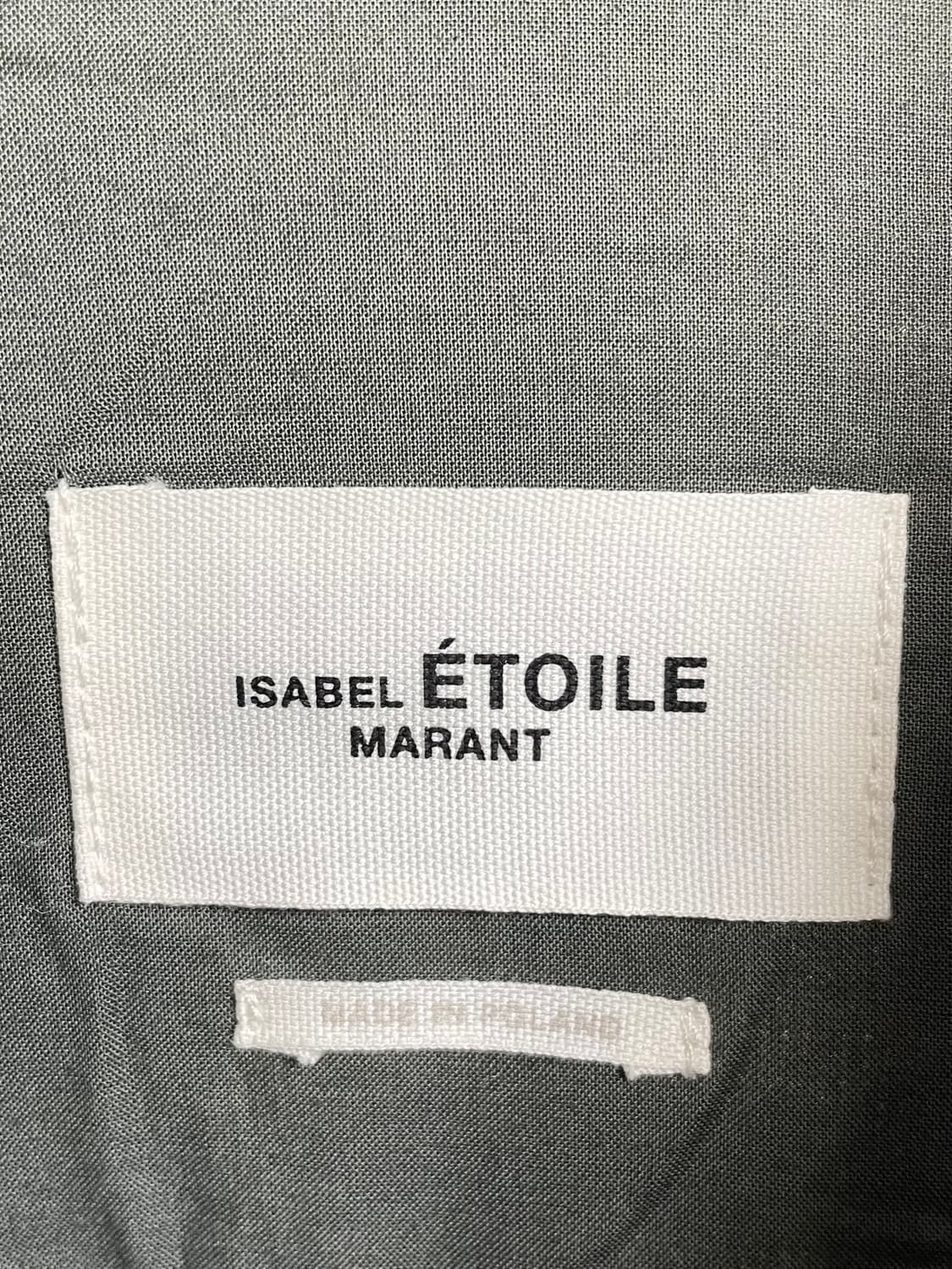 이자벨마랑 빈티지 그린 체크 울 셔츠 롱 코트 (on.325)   상품이미지5