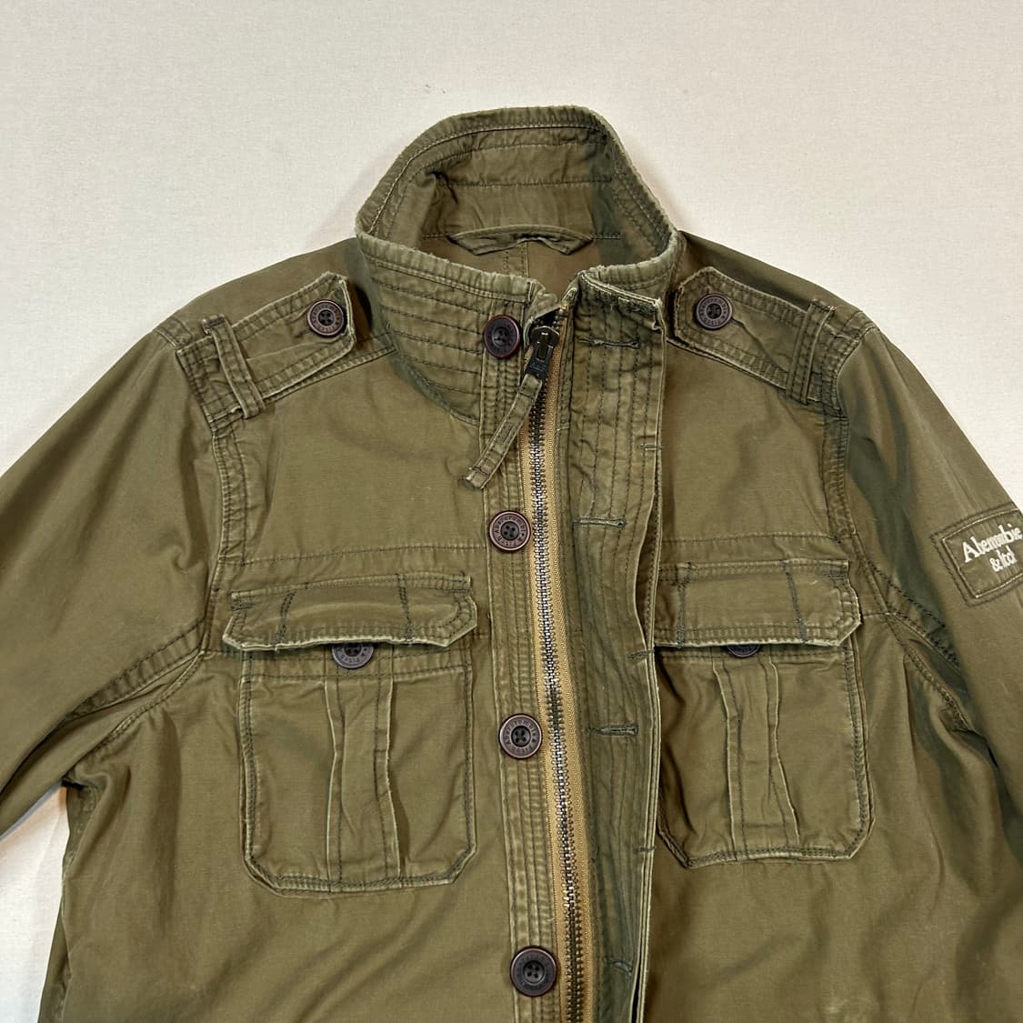 XL) 아베크롬비 올리브 그린 사파리 자켓 상품이미지3
