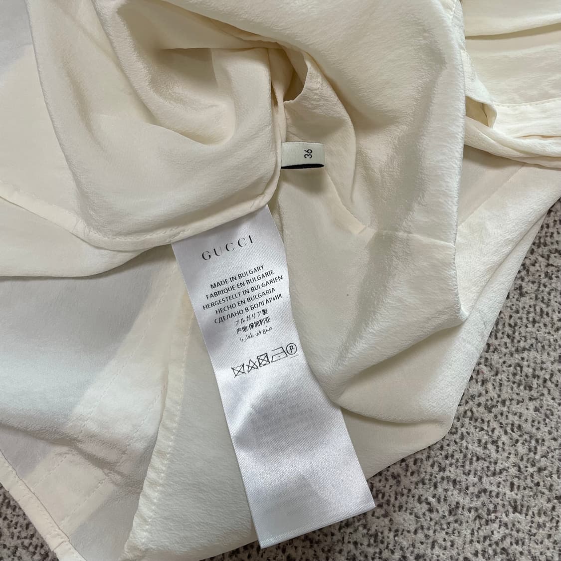 (새상품) 구찌 정품 화이트 블라우스 셔츠 36 상품이미지7