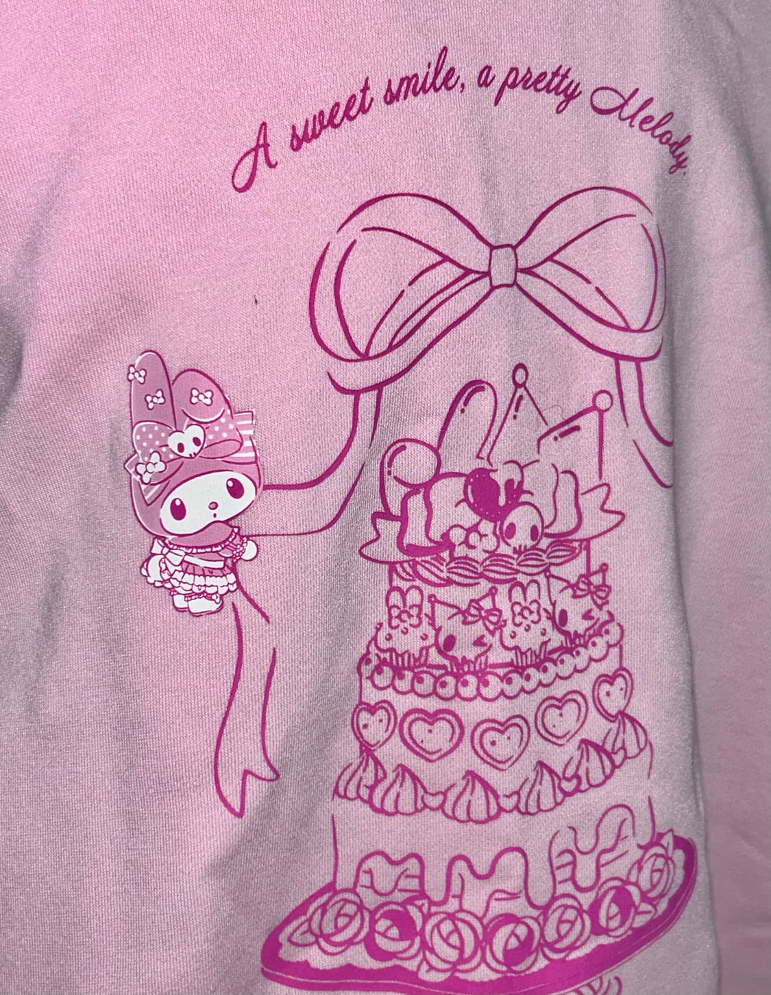 산리오 공식 마이멜로디 한정 후드집업 상품이미지3