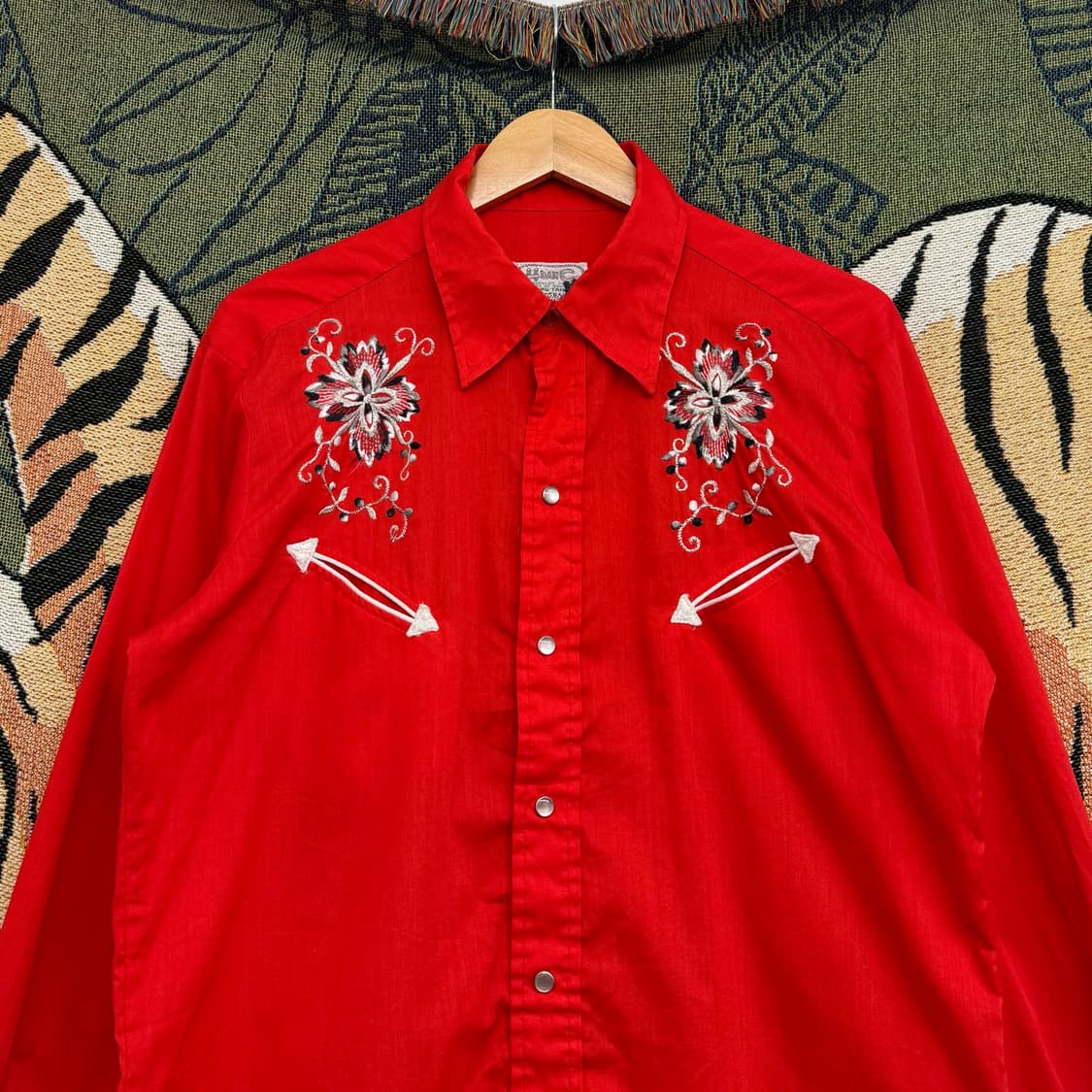 70s HbarC 웨스턴 셔츠 made in USA (XL)  상품이미지1