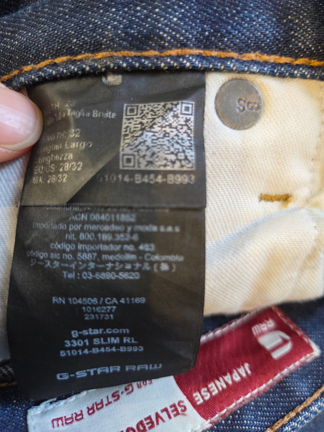 G-STAR RAW 디스트로이드 셀비지 데님 팬츠 롤업(W28/L32) 상품이미지10