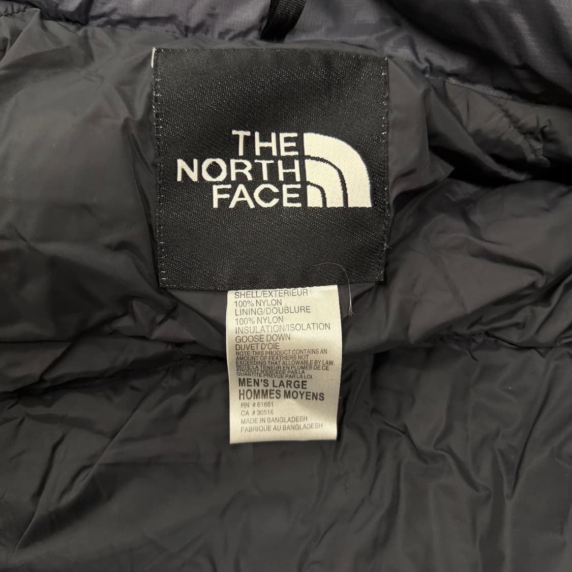 [정품/L] 노스페이스 센터로고 700 구스다운 눕시 패딩 자켓 상품이미지5