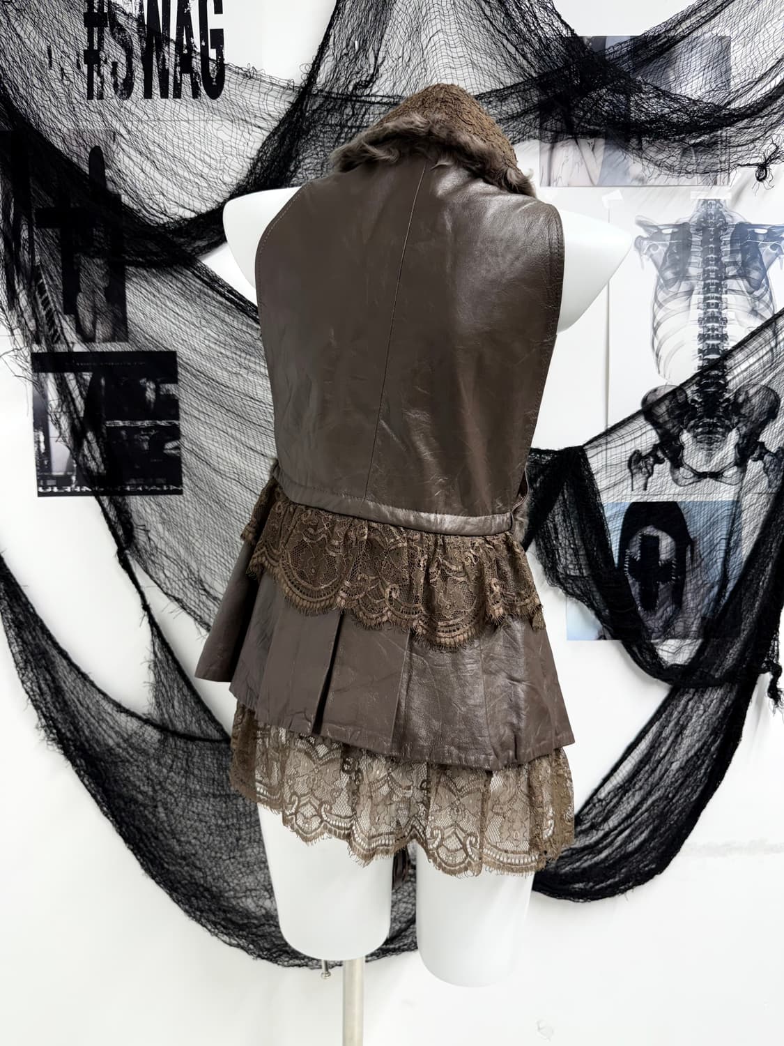 Real leather fur vest 상품이미지3