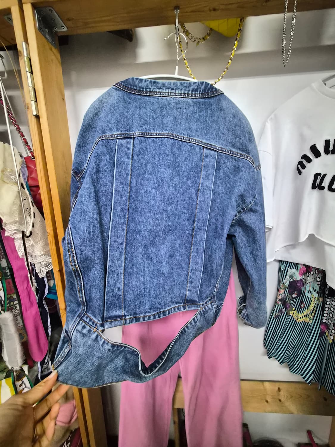 르미유 백포인트 데님 벌룬자켓 상품이미지5