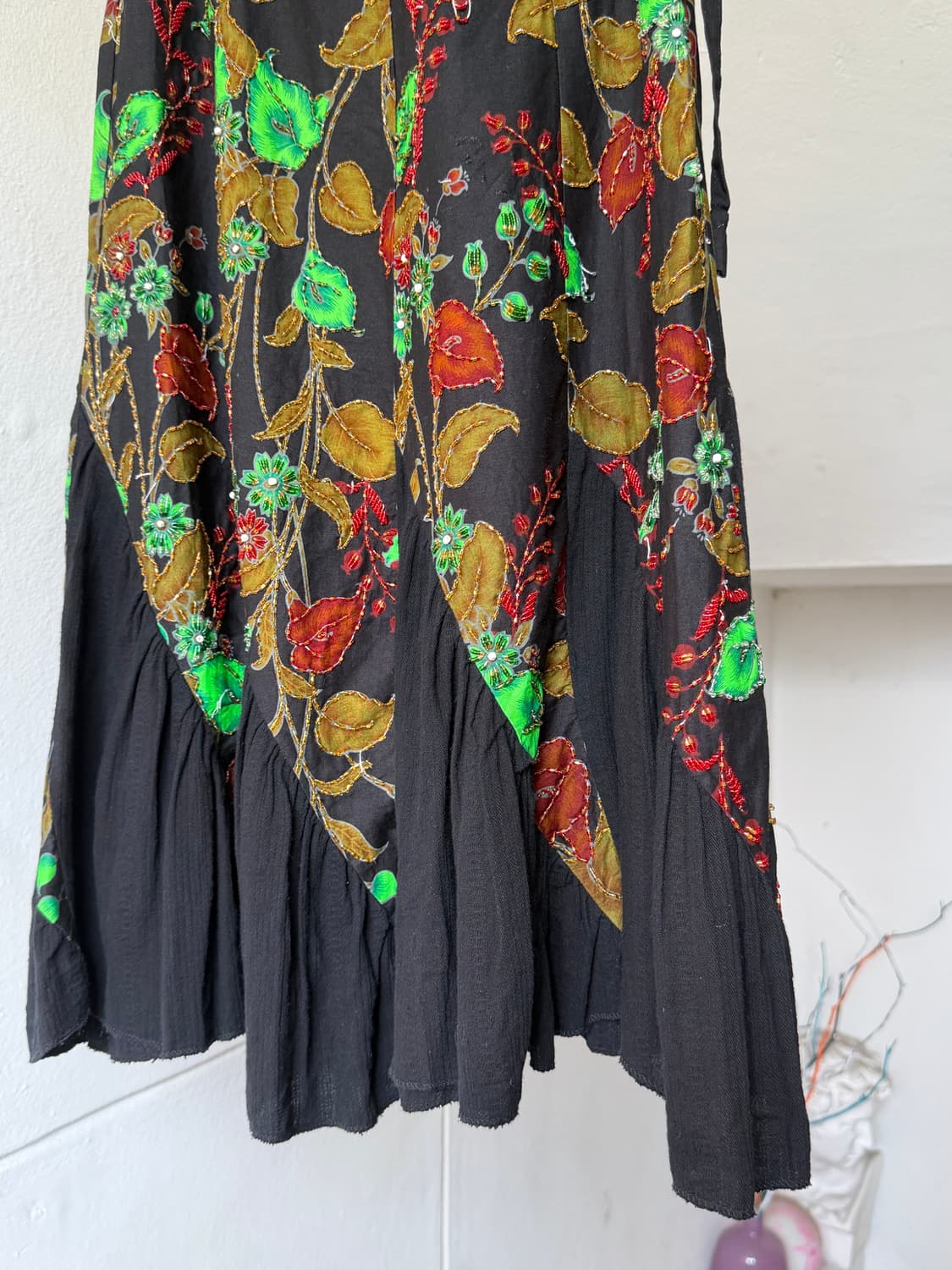 핸드메이드 비즈 롱 스커트 상품이미지3