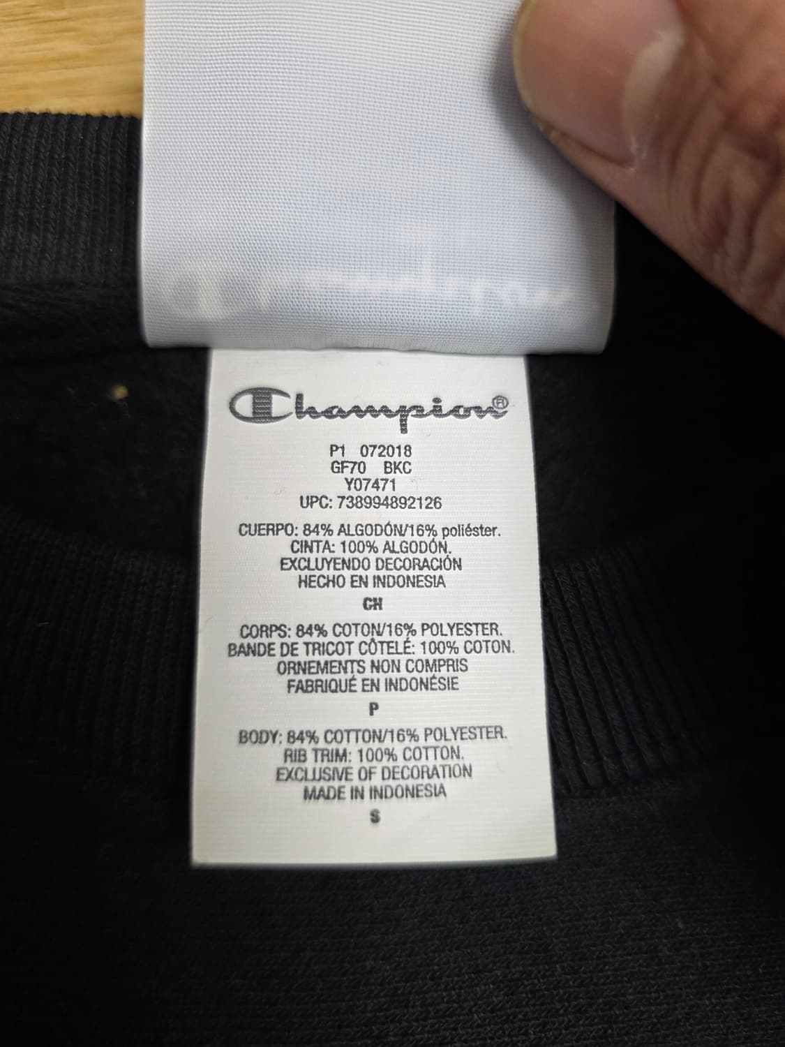 챔피온 리버스위브 기모 맨투맨 상품이미지3