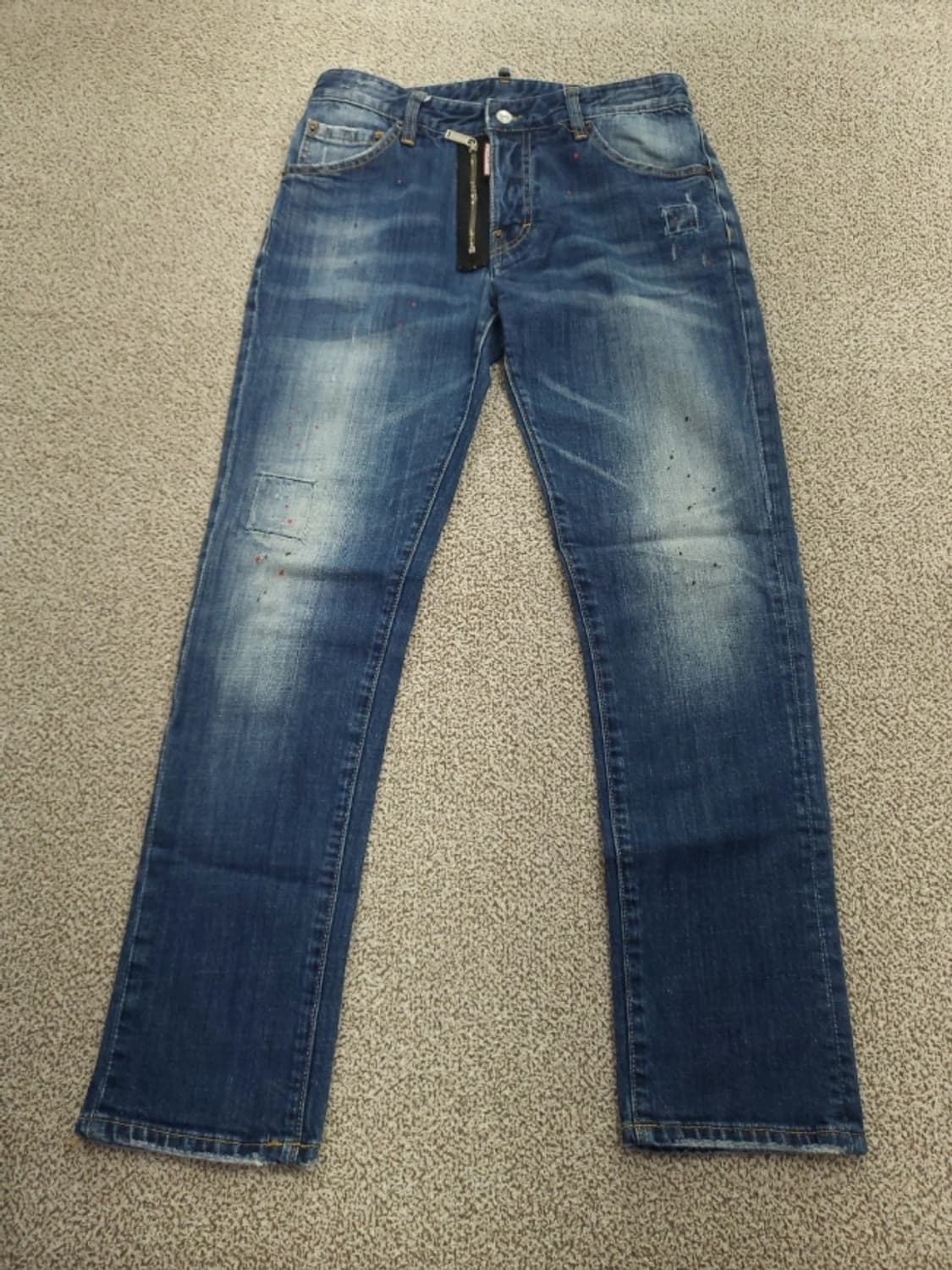 디스퀘어드2 남성 슬림핏 데미지 청바지 46 상품이미지4