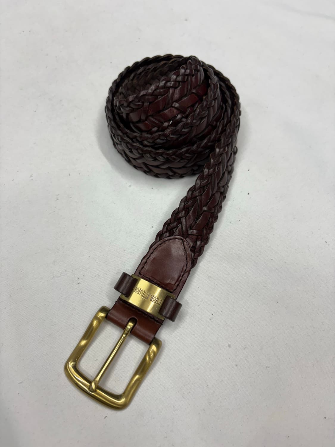 빈티지 노티카 위빙 웨스턴 가죽 벨트 상품이미지1