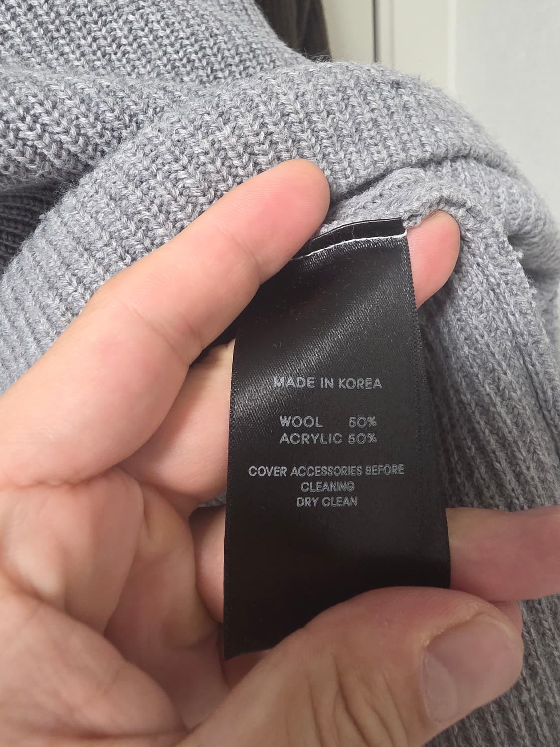 Laine 레인 캐시미어 울 니트 그레이 상품이미지6